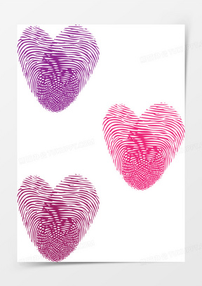 手印组成的爱心