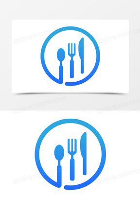 刀叉勺子图标餐具图标