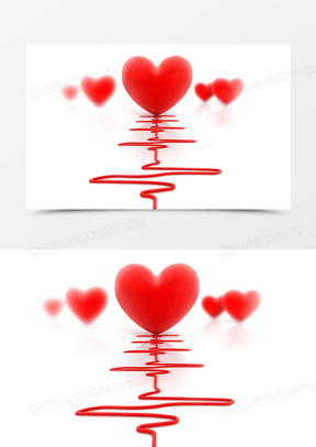 心跳线爱心图案