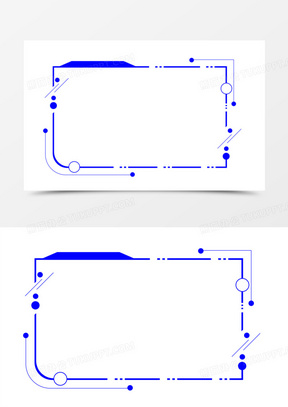 科技感边框图片素材