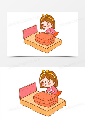 叠被子图片素材