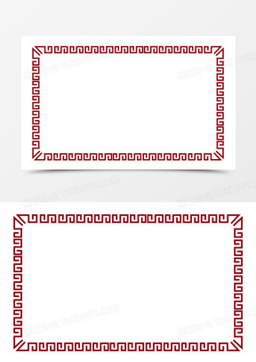 中国风长方形边框图片素材