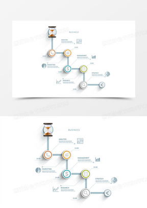 时间流程图矢量