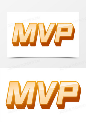 微立体风mvp文字排版字体排版设计