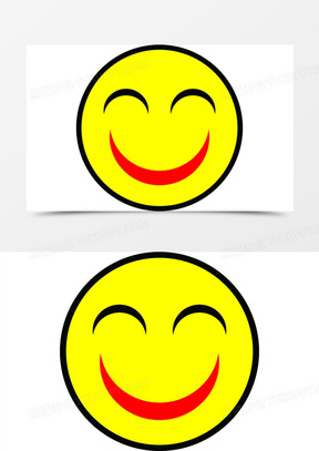 黄色眯眼笑表情