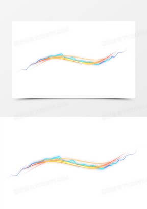 变色光线条曲线光效