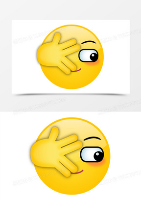 卡通手绘让我看看emoji表情包