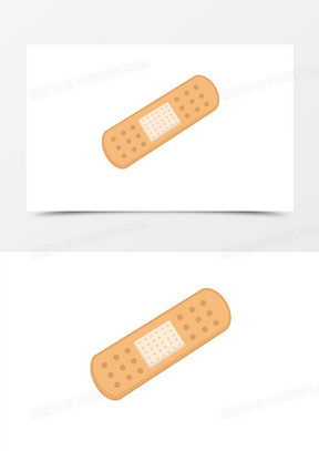 卡通手绘通用简约型创口贴免抠素材