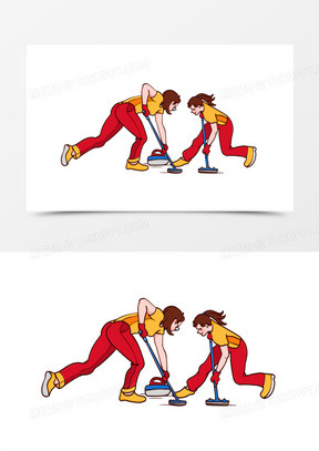 冰壶运动图片素材