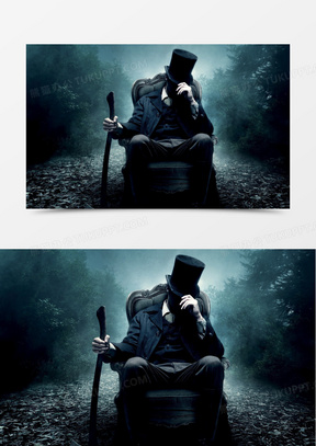 神秘感沉思人物素材