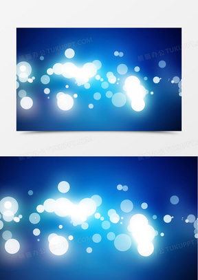 蓝色圆圈星光火花