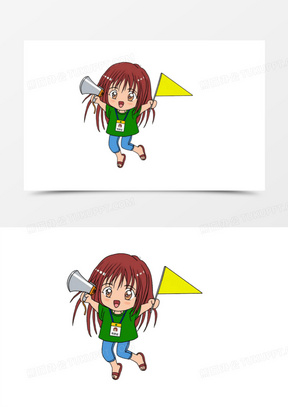 卡通导游图片素材