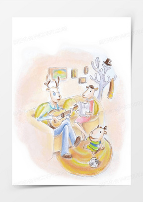 水彩画亲子活动