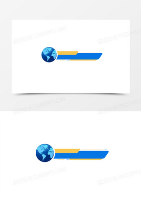 卡通手绘新闻字幕条边框素材