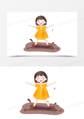 玩泥巴图片素材