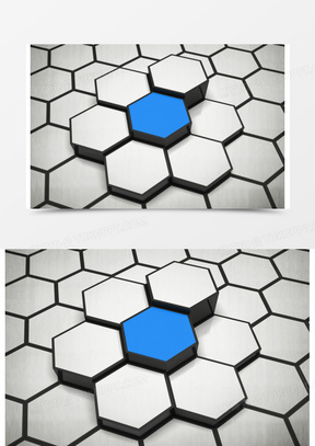 六边形立体拼接图