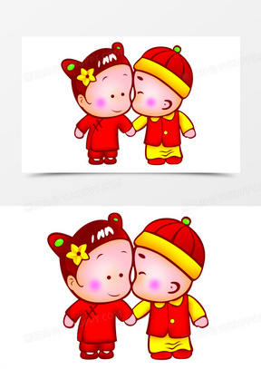 过年娃娃图片素材