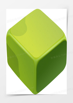 立体绿色块