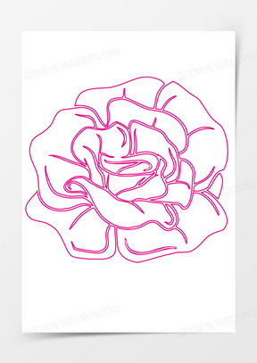 花朵剪影图片素材