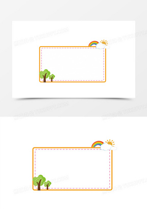 矩形边框图片素材