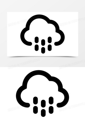 雨天气符号图标