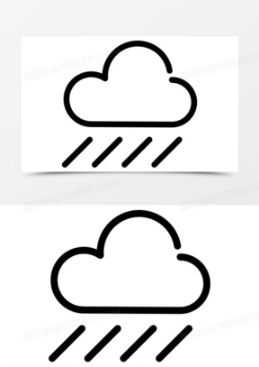 雷阵雨图标图片大全可爱_熊猫办公