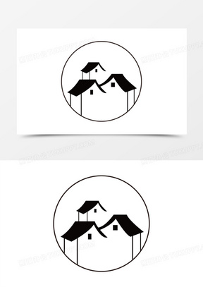 古风民宿logo素材