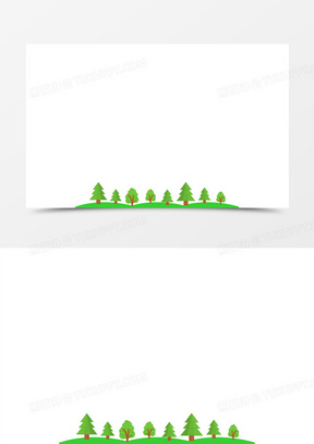 卡通底边图片素材