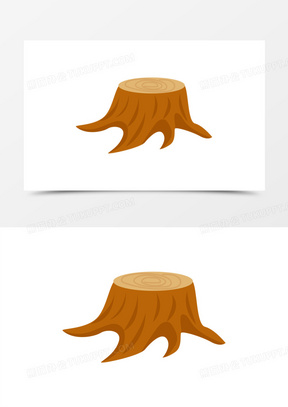 卡通树墩免抠素材170伐木工人00树干免扣元素130拿电锯的工人20行动