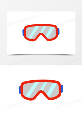 滑雪卡通图片素材