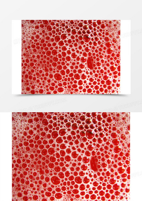 红色泡沫背景特写高清