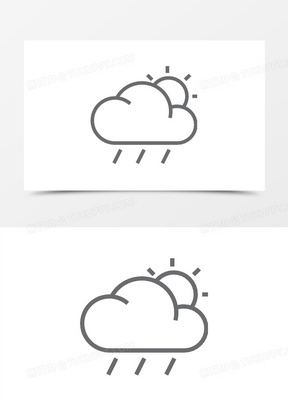 天气云太阳雨