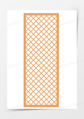 中式矢量菱形雕花