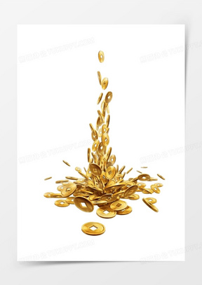 金币掉落图片素材