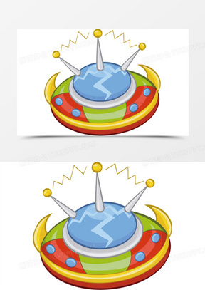 ufo飛碟卡通外星人