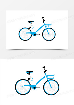 共享单车插画图片