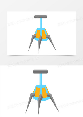 橘色娃娃机抓手