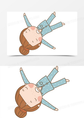 躺着人图片素材