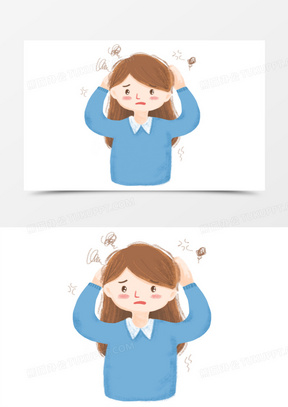 卡通人物头图片素材