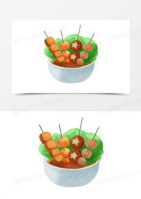 卡通串串图片素材