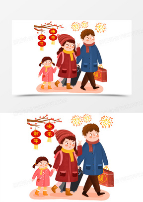 过年卡通图片素材