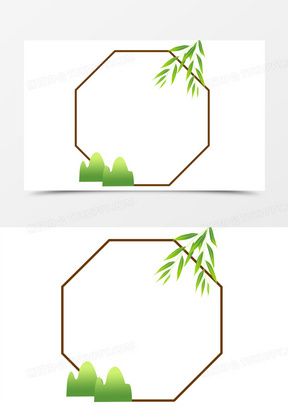 边框423简约文艺春天花朵边框元素512绿色春天边框元素291小清新花卉