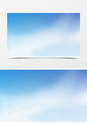 浅蓝色的白云海报