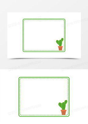 边框绿图片素材