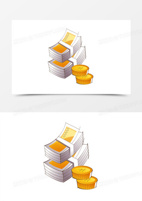 卡通钞票图片素材