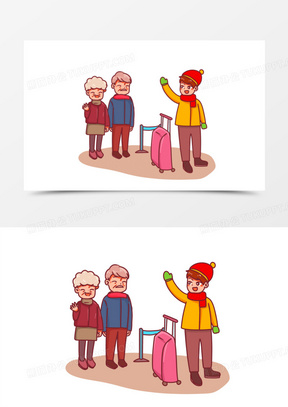 父母卡通图片素材