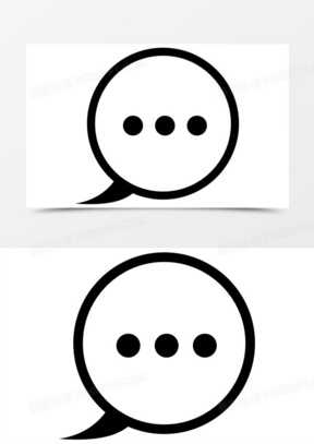 圆形气泡的三点内图标