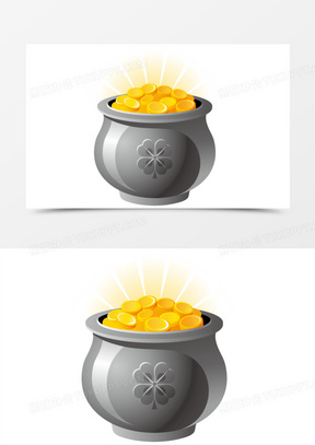 矢量会发光的金子