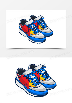 卡通运动鞋图片素材