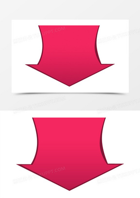 红色向下箭头图片素材